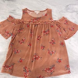 Lauren Conrad Fall Cold Shoulder Top